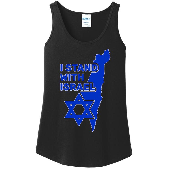 I Stand With Israel Support Israel Love Israeli Brotherhood Ladies Essential Tank