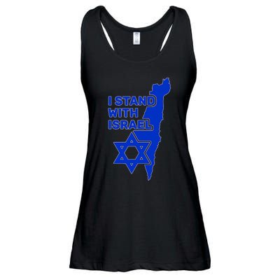 I Stand With Israel Support Israel Love Israeli Brotherhood Ladies Essential Flowy Tank