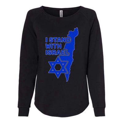 I Stand With Israel Support Israel Love Israeli Brotherhood Womens California Wash Sweatshirt