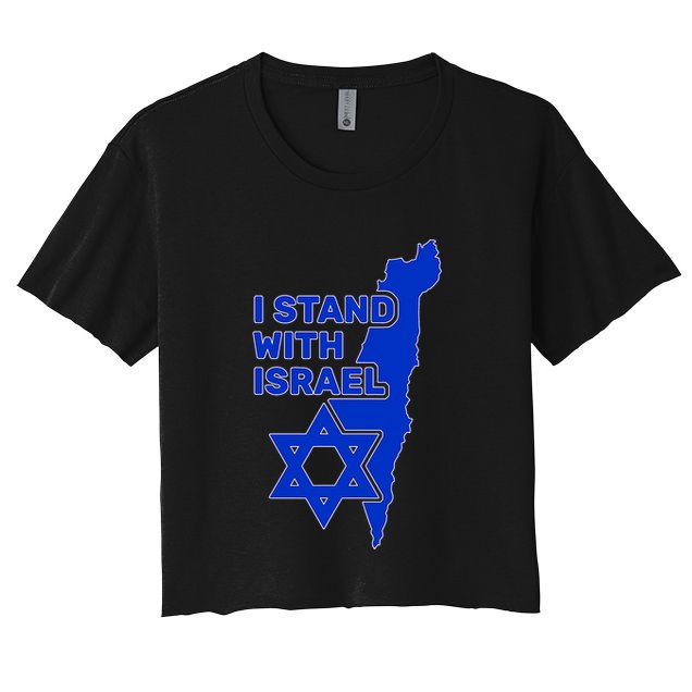 I Stand With Israel Support Israel Love Israeli Brotherhood Crop Top