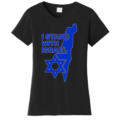 I Stand With Israel Support Israel Love Israeli Brotherhood Women's T-Shirt