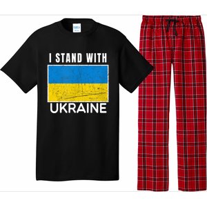 I Stand With Ukraine Flag For Ukrainian Lover Gift Pajama Set