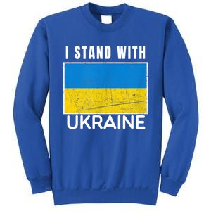 I Stand With Ukraine Flag For Ukrainian Lover Gift Sweatshirt