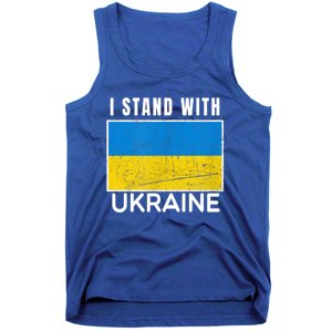 I Stand With Ukraine Flag For Ukrainian Lover Gift Tank Top