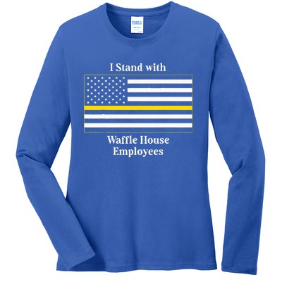 I Stand With W.A.F.F.L.E House Employees Ladies Long Sleeve Shirt