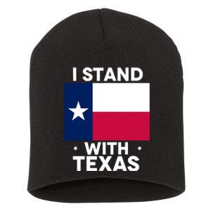 I Stand With Texas Scotus Short Acrylic Beanie