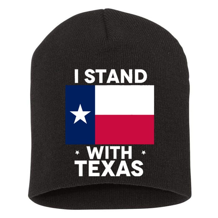 I Stand With Texas Scotus Short Acrylic Beanie