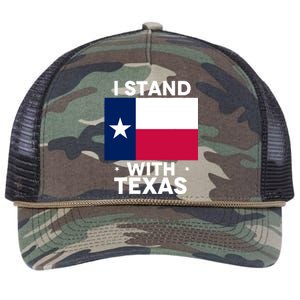 I Stand With Texas Scotus Retro Rope Trucker Hat Cap