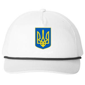 I Stand With Ukraine USA Support Ukrainian Pride Trident Snapback Five-Panel Rope Hat