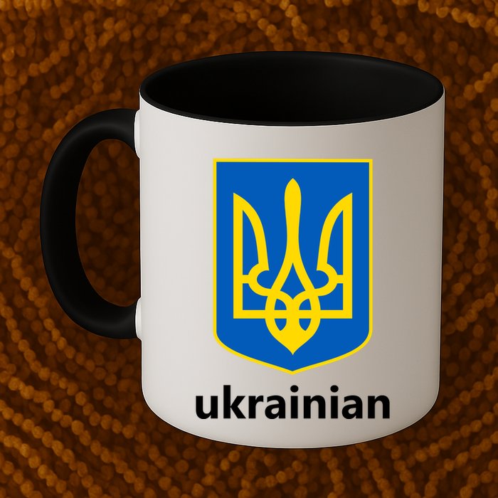 I Stand With Ukraine USA Support Ukrainian Pride Trident Mug