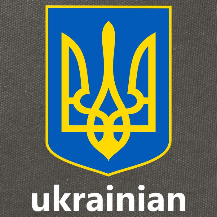 I Stand With Ukraine USA Support Ukrainian Pride Trident Cotton Canvas Backpack