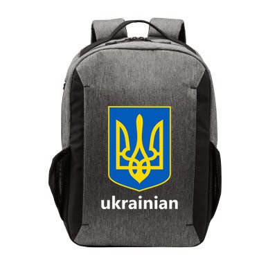 I Stand With Ukraine USA Support Ukrainian Pride Trident Vector Backpack