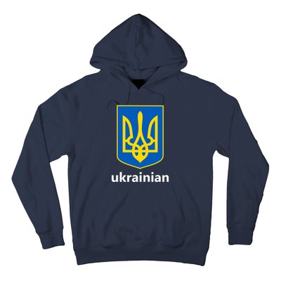 I Stand With Ukraine USA Support Ukrainian Pride Trident Hoodie