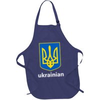 I Stand With Ukraine USA Support Ukrainian Pride Trident Apron