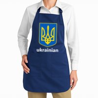 I Stand With Ukraine USA Support Ukrainian Pride Trident Apron