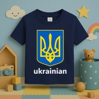 I Stand With Ukraine USA Support Ukrainian Pride Trident Toddler T-Shirt