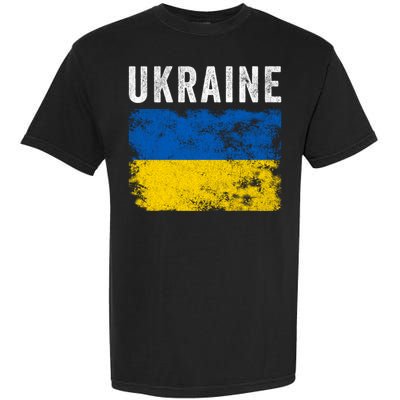I Stand With Ukraine Flag Garment-Dyed Heavyweight T-Shirt