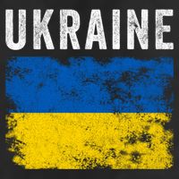 I Stand With Ukraine Flag 7 Panel Mesh Trucker Snapback Hat