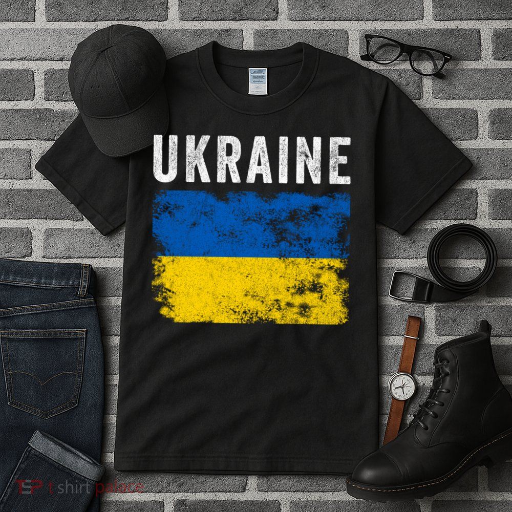 I Stand With Ukraine Flag Tall T-Shirt