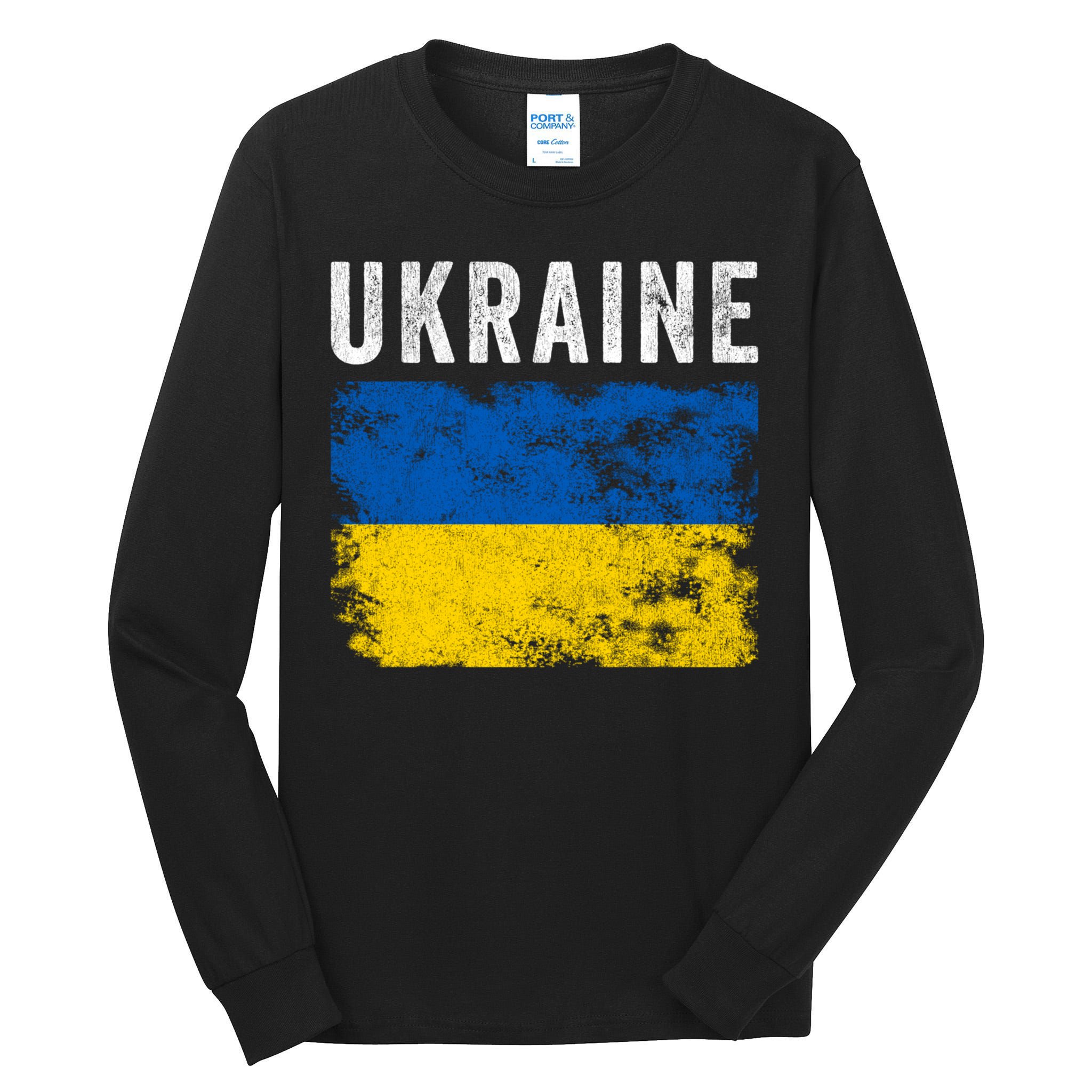I Stand With Ukraine Flag Tall Long Sleeve T-Shirt