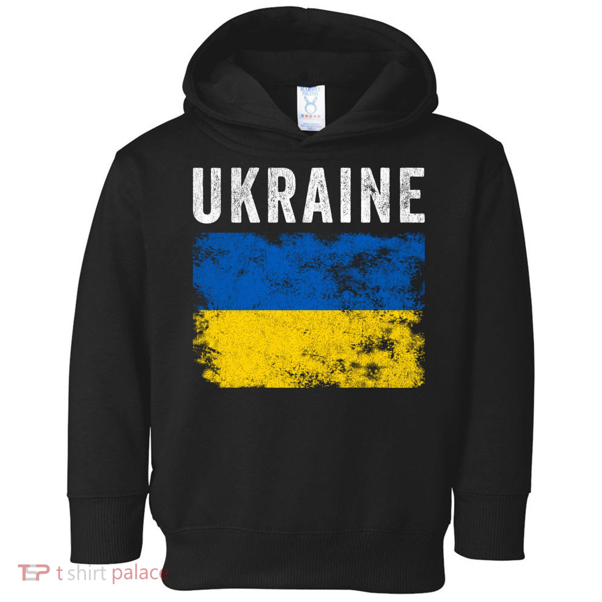 I Stand With Ukraine Flag Toddler Hoodie