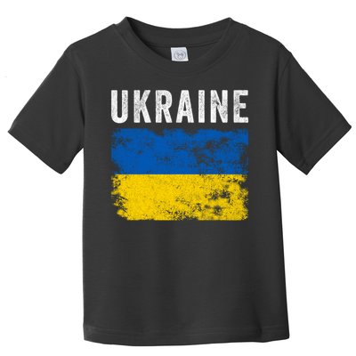I Stand With Ukraine Flag Toddler T-Shirt