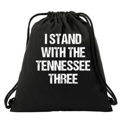 I Stand With The Tennessee Three Drawstring Bag