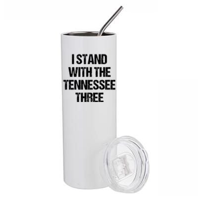 I Stand With The Tennessee Three Stainless Steel Tumbler