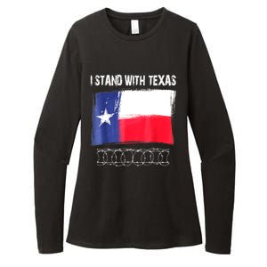 I Stand With Texas Flag Usa State Of Texas Womens CVC Long Sleeve Shirt