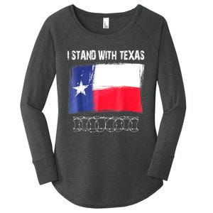 I Stand With Texas Flag Usa State Of Texas Women's Perfect Tri Tunic Long Sleeve Shirt