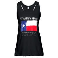 I Stand With Texas Flag Usa State Of Texas Ladies Essential Flowy Tank