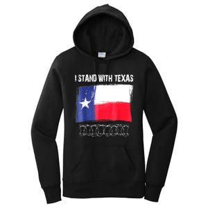 I Stand With Texas Flag Usa State Of Texas Women's Pullover Hoodie