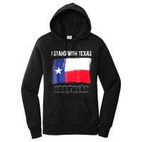 I Stand With Texas Flag Usa State Of Texas Women's Pullover Hoodie