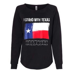 I Stand With Texas Flag Usa State Of Texas Womens California Wash Sweatshirt