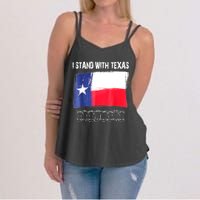 I Stand With Texas Flag Usa State Of Texas Women's Strappy Tank