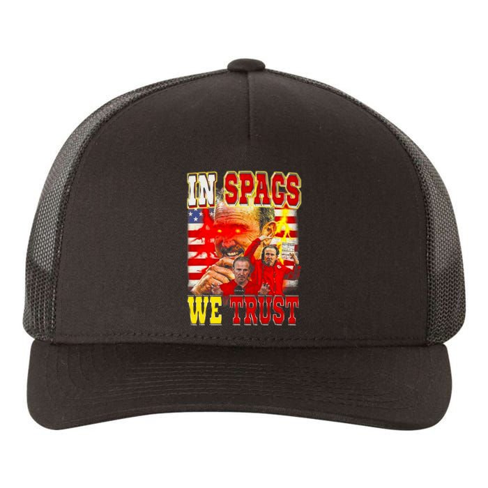 In Spags We Trust Coach Football Fan Yupoong Adult 5-Panel Trucker Hat