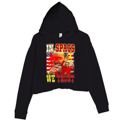 In Spags We Trust Coach Football Fan Crop Fleece Hoodie