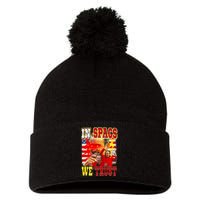 In Spags We Trust Coach Football Fan Pom Pom 12in Knit Beanie