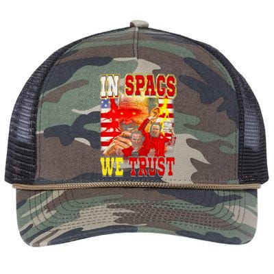 In Spags We Trust Coach Football Fan Retro Rope Trucker Hat Cap