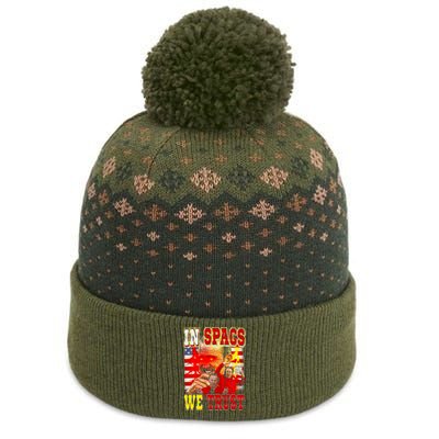 In Spags We Trust Coach Football Fan The Baniff Cuffed Pom Beanie