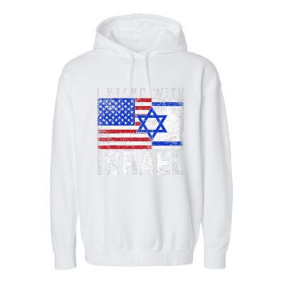 I Stand With Israel Garment-Dyed Fleece Hoodie