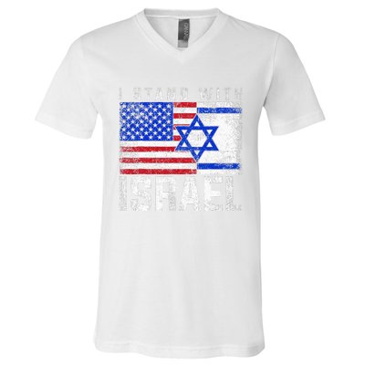 I Stand With Israel V-Neck T-Shirt