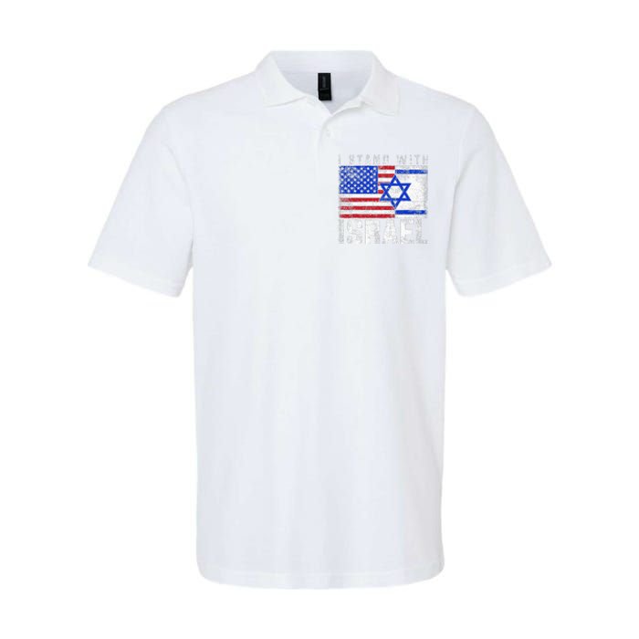 I Stand With Israel Softstyle Adult Sport Polo