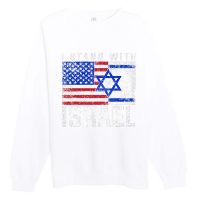 I Stand With Israel Premium Crewneck Sweatshirt