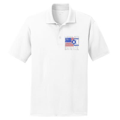 I Stand With Israel PosiCharge RacerMesh Polo