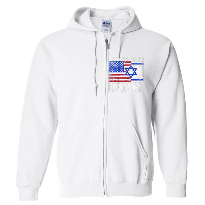 I Stand With Israel Full Zip Hoodie