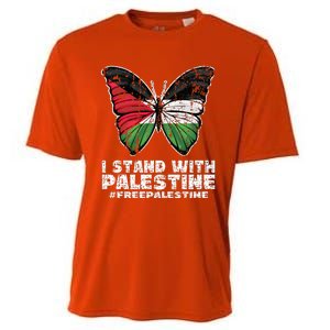 I Stand With Palestine For Their Freedom Free Palestine Cooling Performance Crew T-Shirt