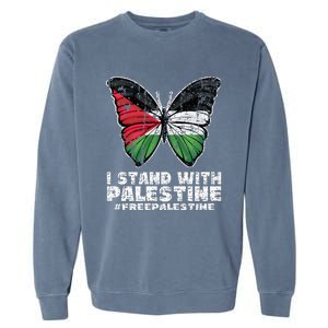 I Stand With Palestine For Their Freedom Free Palestine Garment-Dyed Sweatshirt