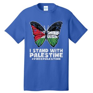 I Stand With Palestine For Their Freedom Free Palestine Tall T-Shirt