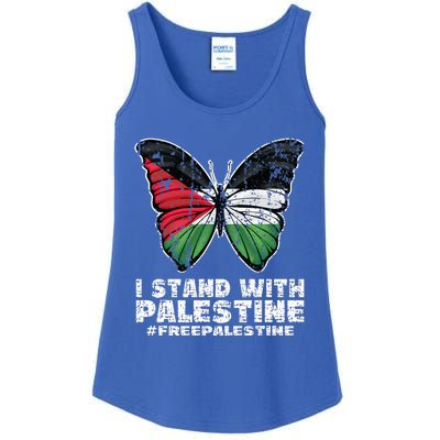 I Stand With Palestine For Their Freedom Free Palestine Ladies Essential Tank